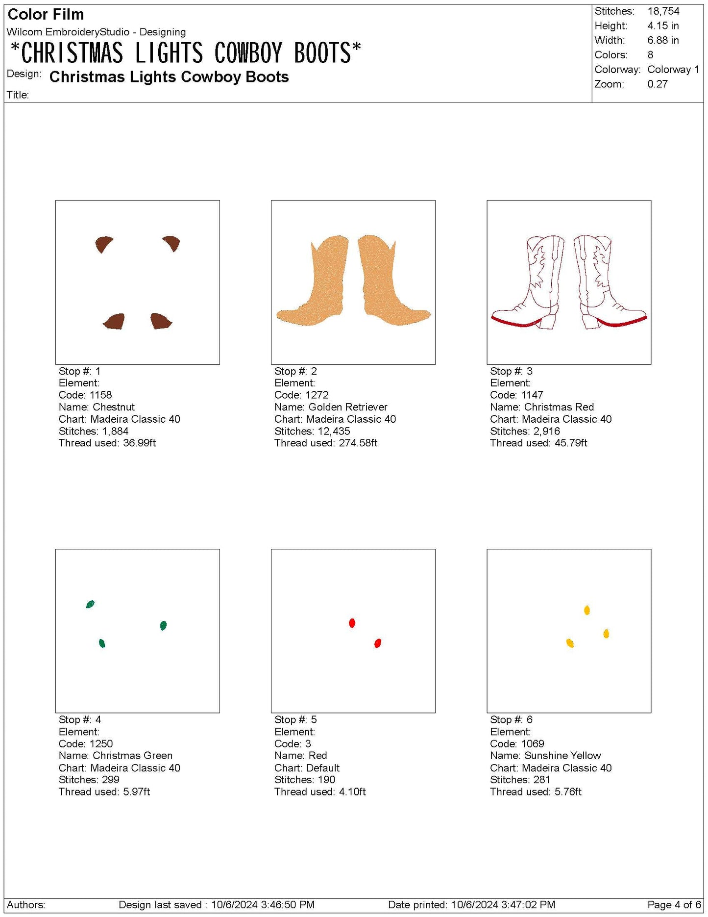 Christmas Western Cowboy Boots