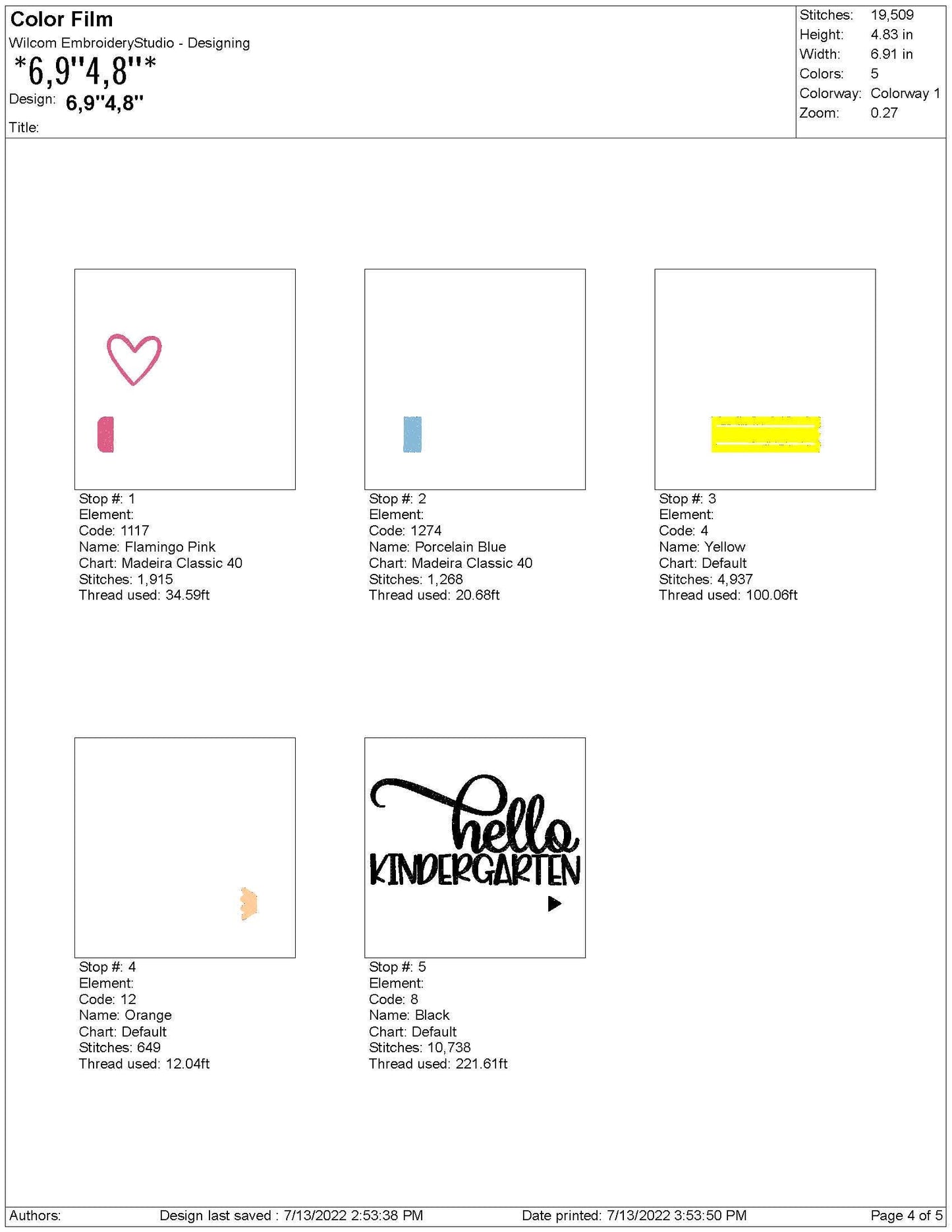 Back to School Kindergarten Design