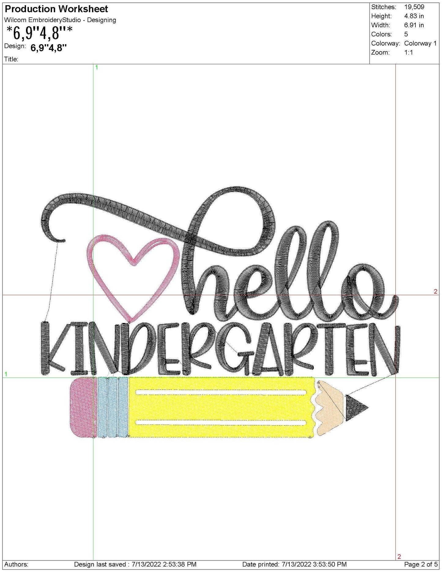 Back to School Kindergarten Design