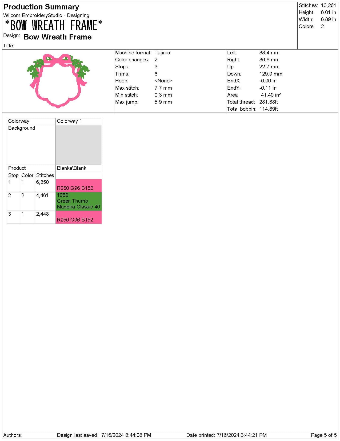 Coquette Floral Wreath Frame For Banner Crest