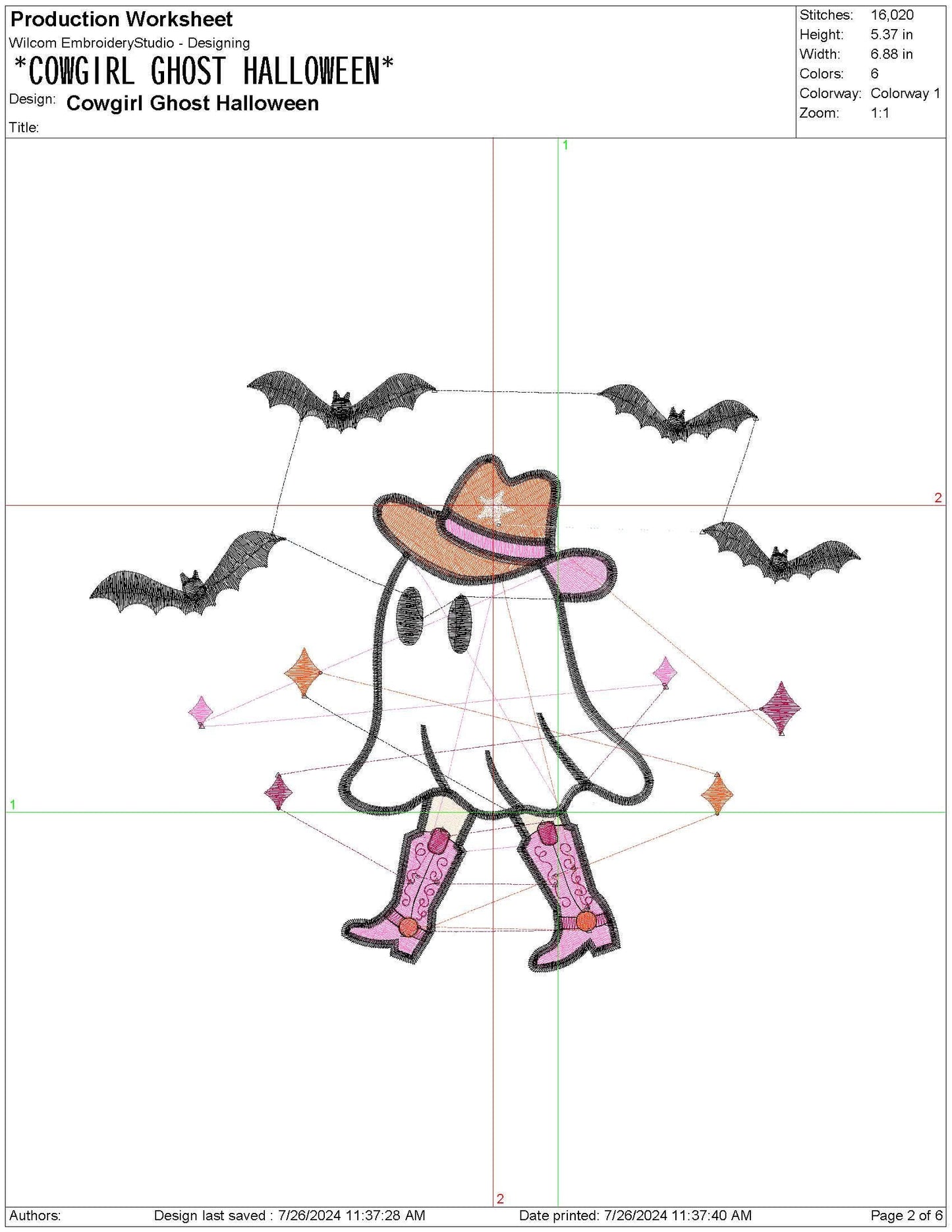Halloween Spooky Ghost Cowgirl Walking