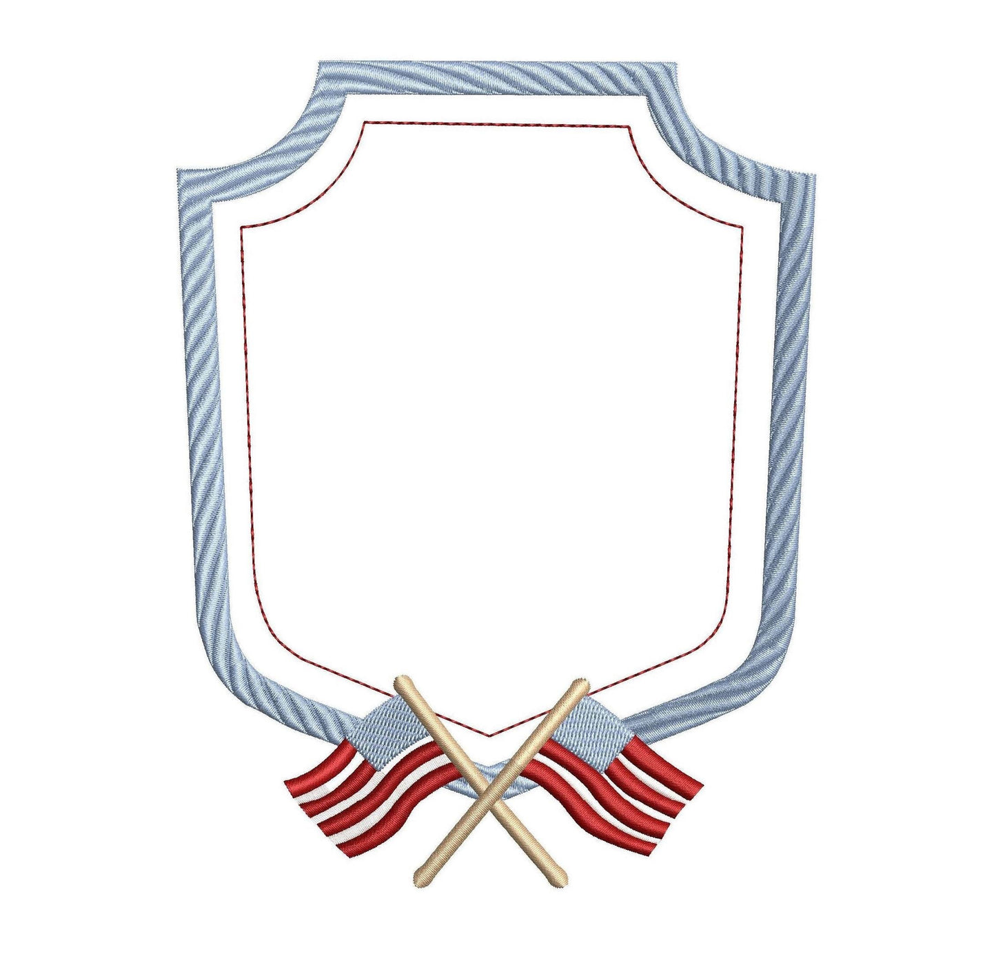 American Flag Crest For Banner Frame