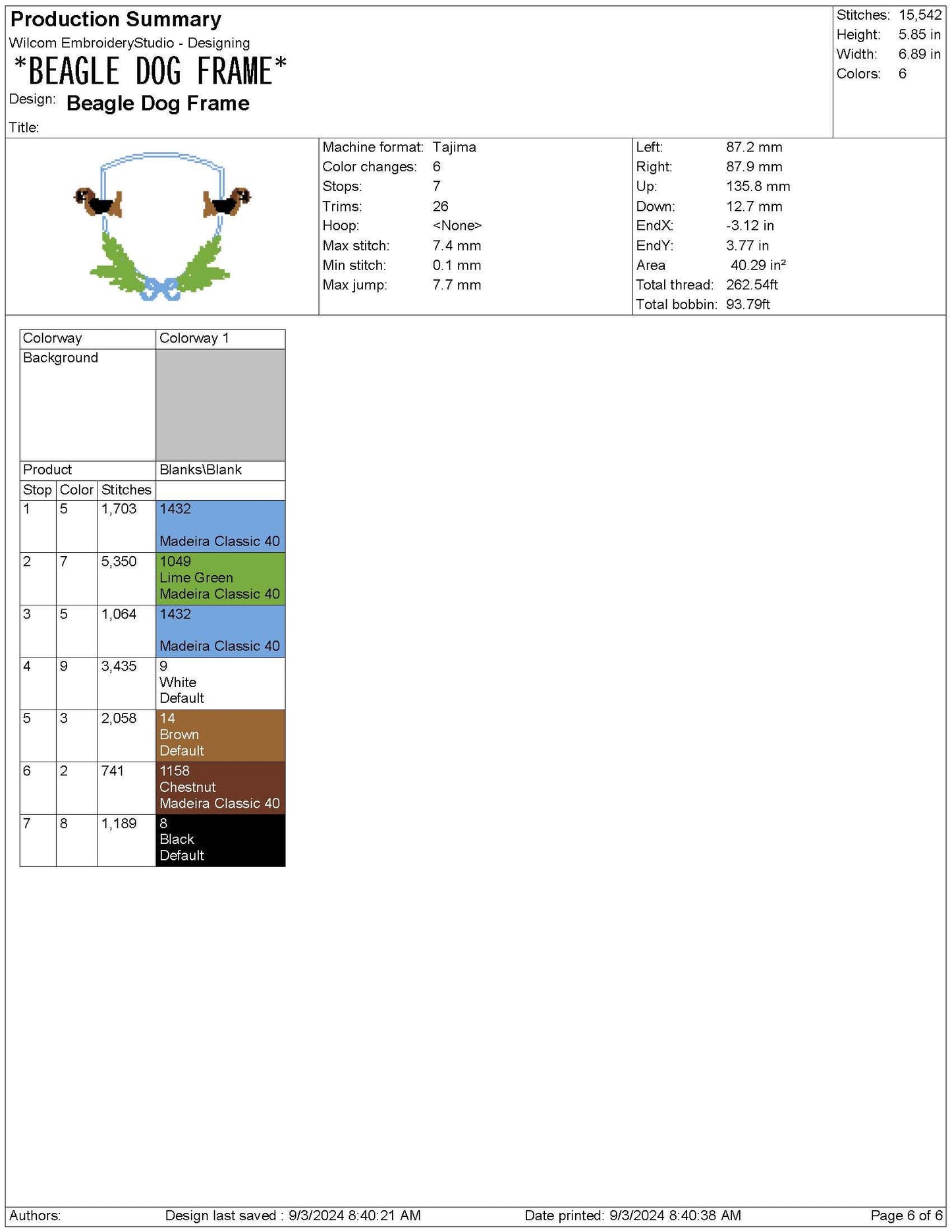 Beagle Dog Crest Embroidery Design: Pet Lover Gift (PES File)