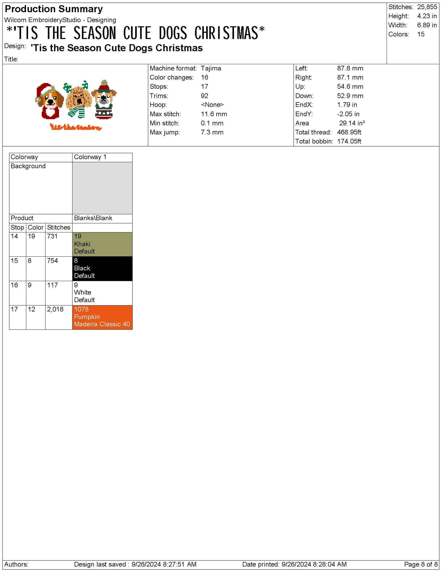 Christmas Dog Lover Embroidery Design: Festive Poodle American Bulldog Terrier (Digital Download)