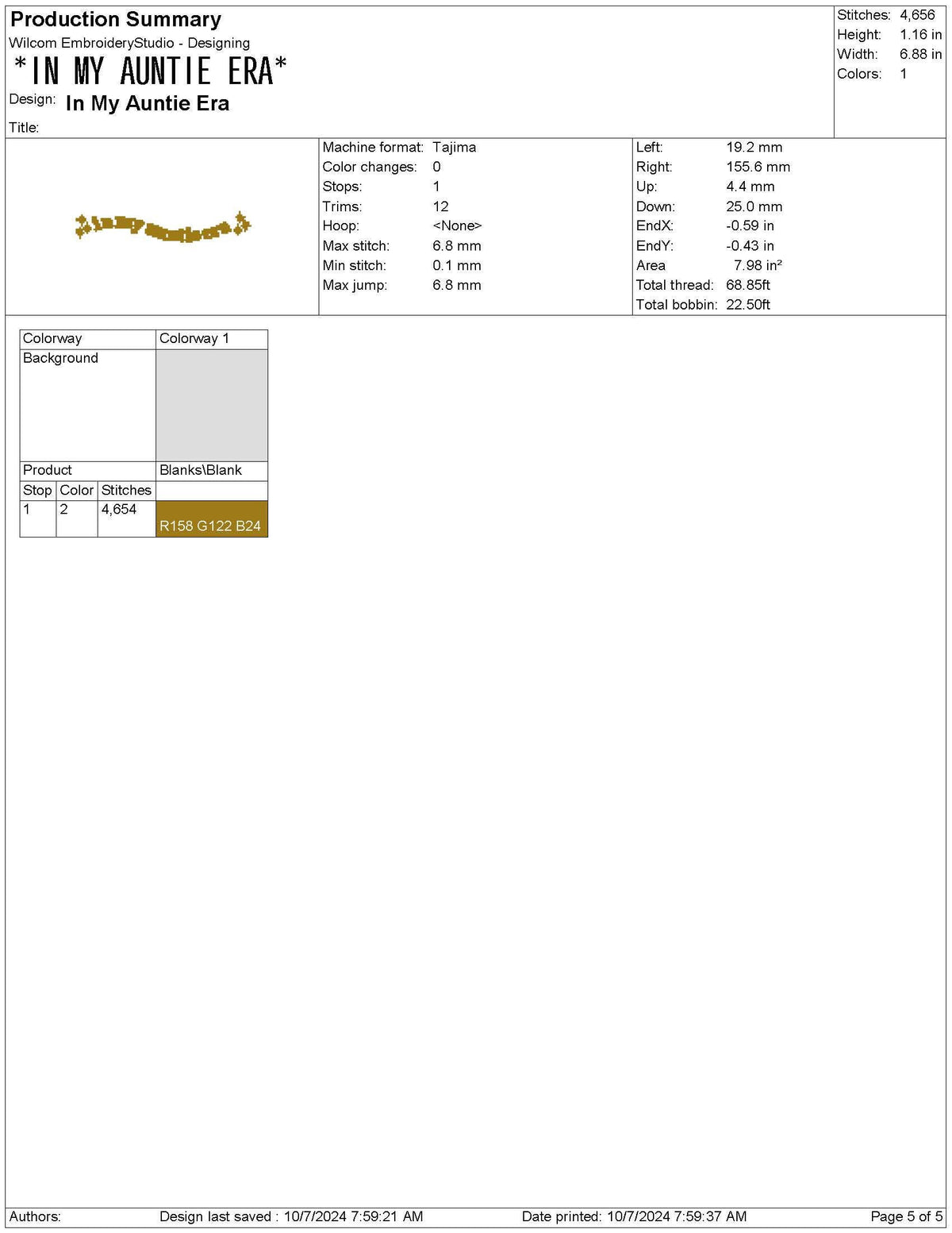 Aunt Embroidery Designs: In My Auntie Era Machine Embroidery Files Family Embroidery (Digital Download)