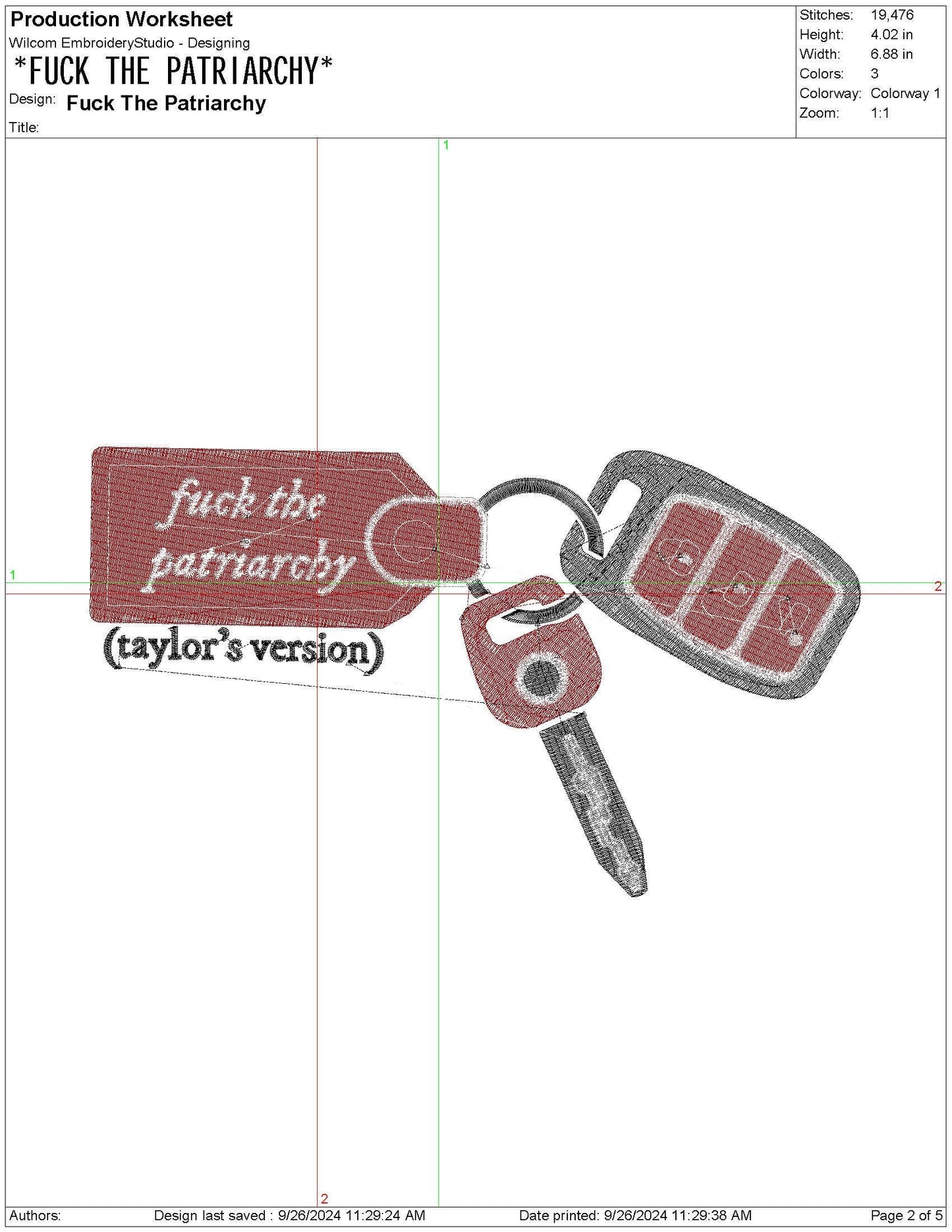 Tossing Me The Car Keys Taylor All Too Well Design