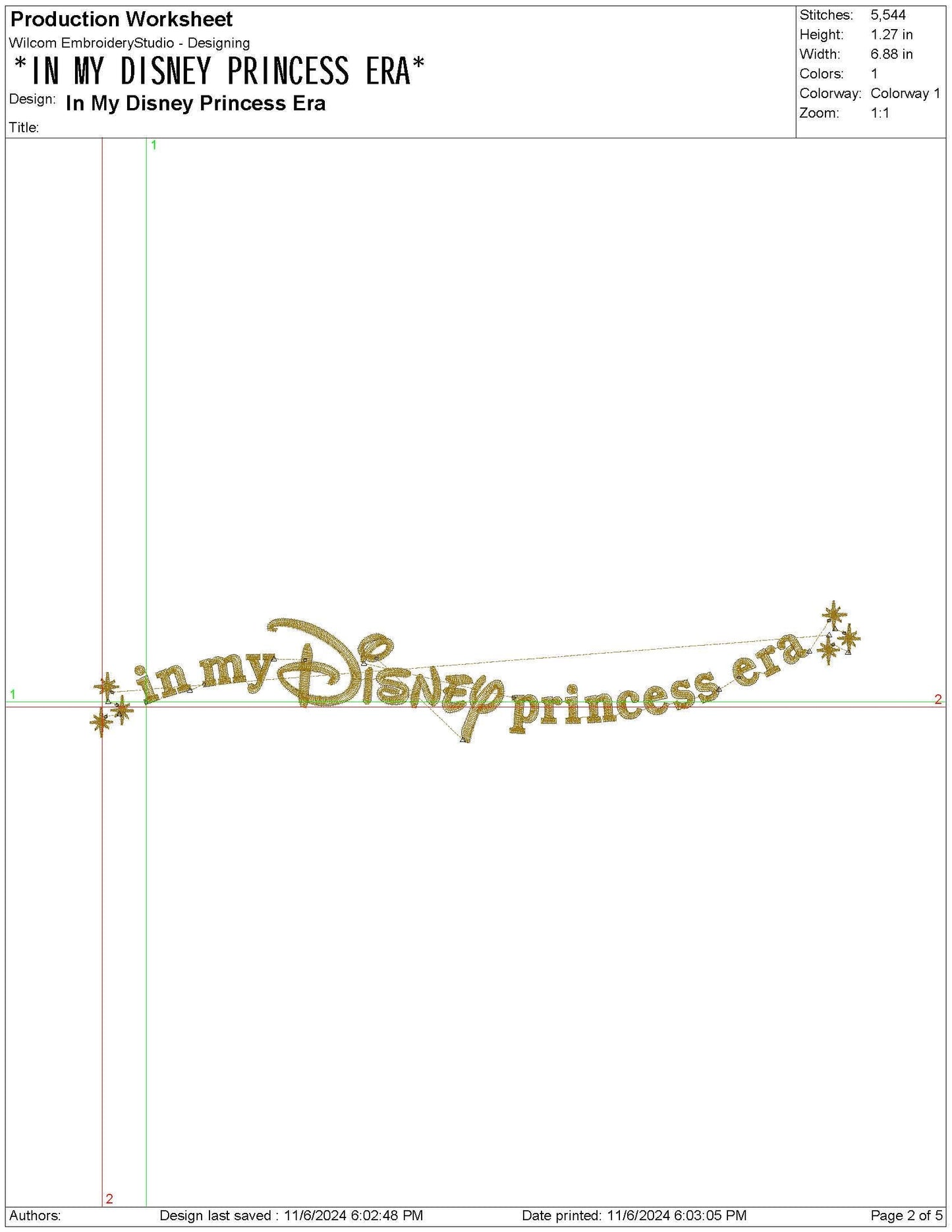 In My DisneyPrincess Era Star Design