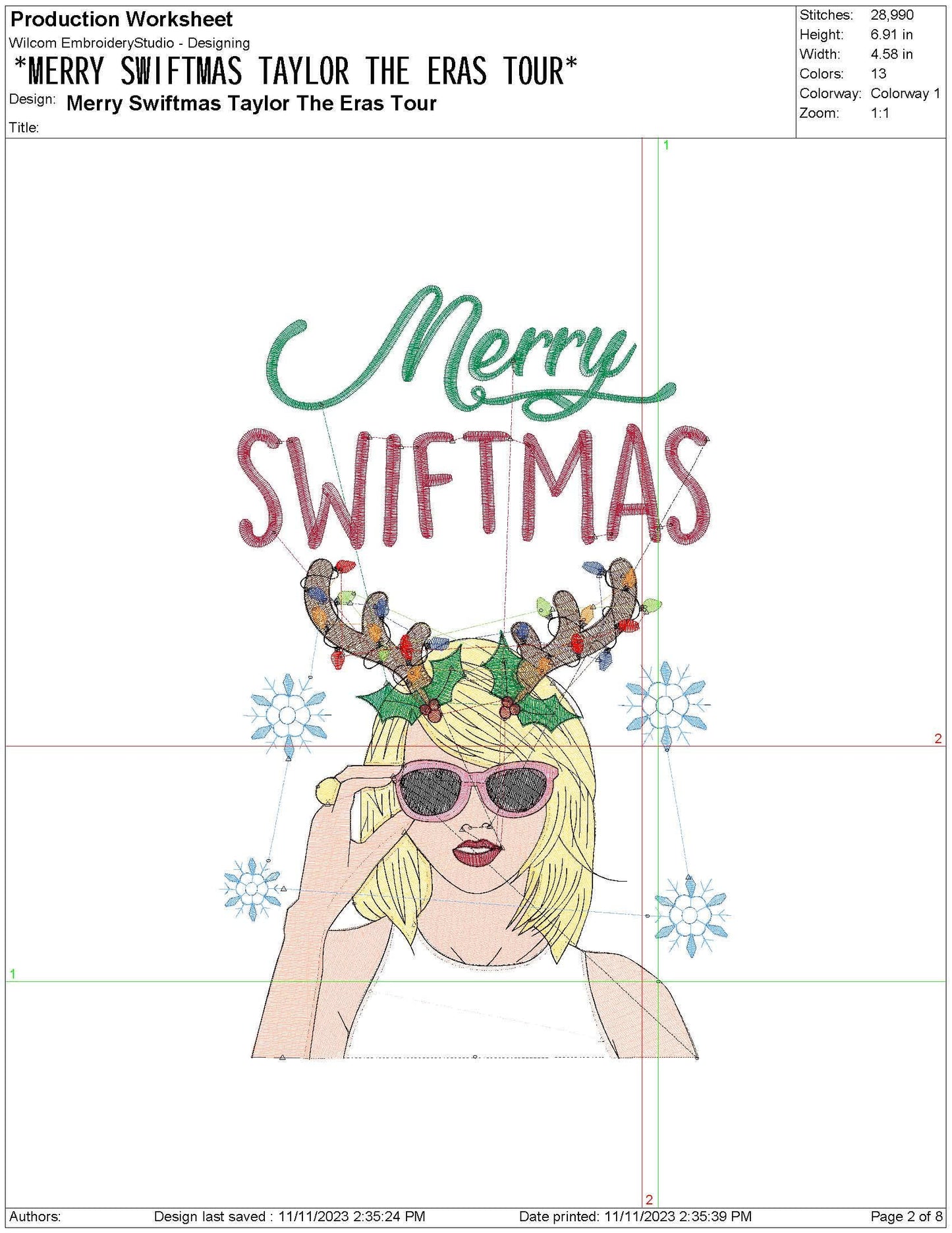 Merry Christmas Taylor Design