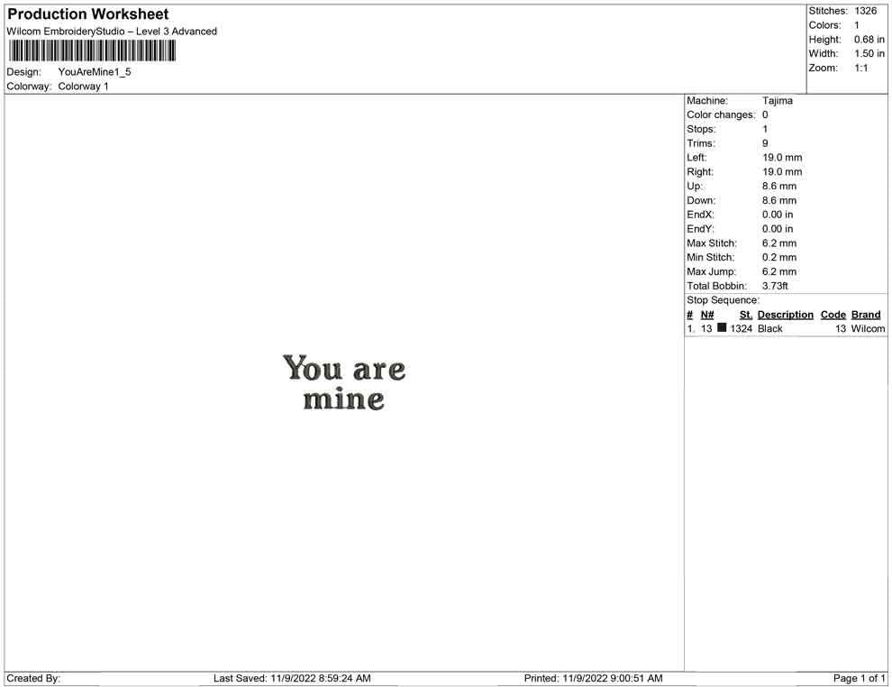 Valentine Valentine Sleeve Machine Embroidery File Forever Yours You Are Mine, 1.5 inch size