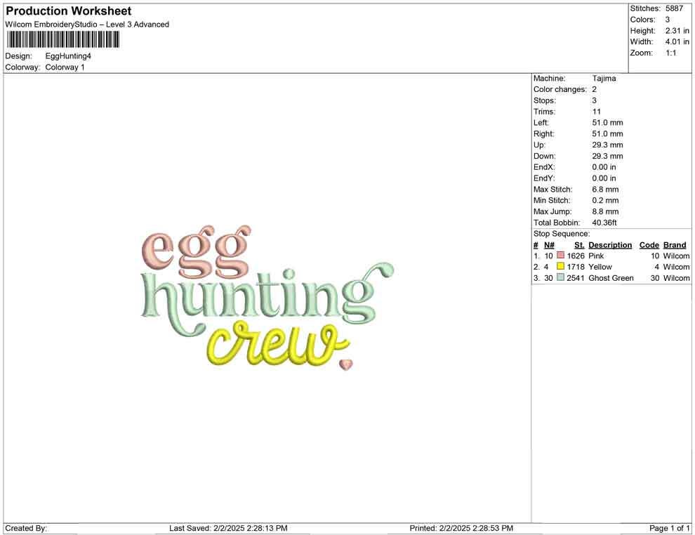 Colorful Easter Egg Hunting Crew Script