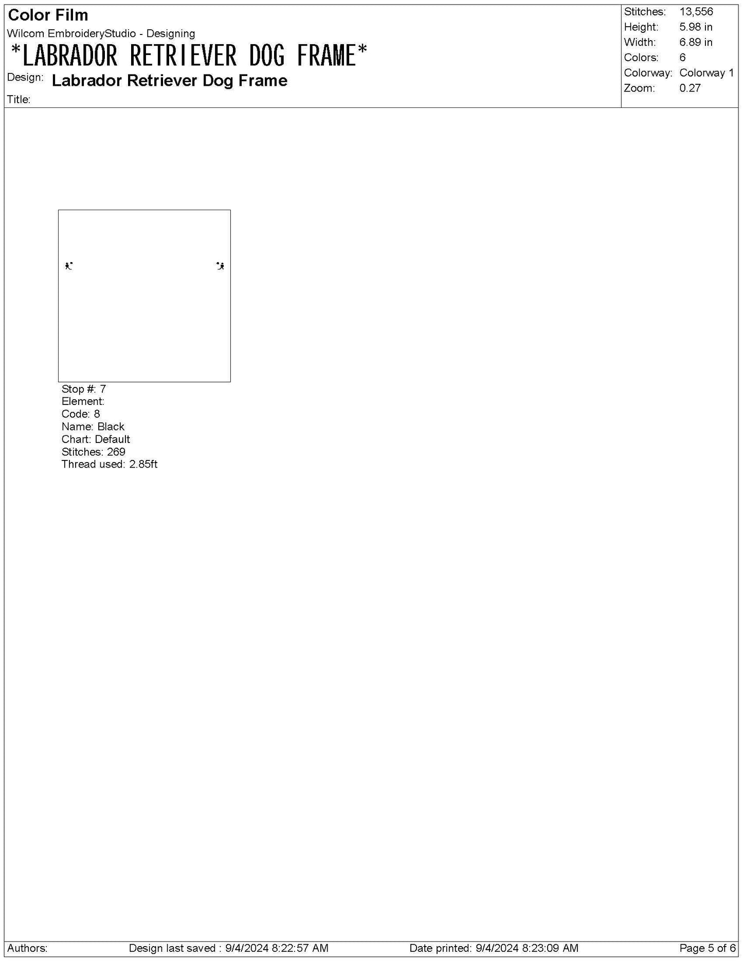 Labrador Dog Frame For Banner Crest