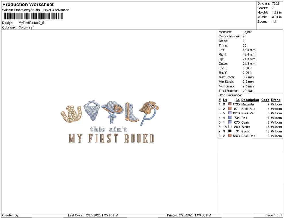 Rodeo Baby Embroidery Design: Western Horseshoes, Cowboy Boots (Digital Download)
