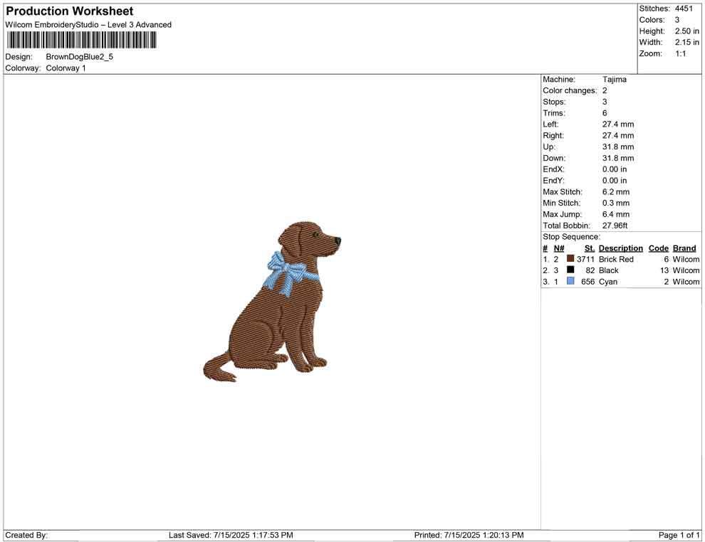 Labrador Retriever Embroidery Designs: Dog Embroidery File Cute Puppy with Blue Bow Embroidery Machine File (Digital Download)
