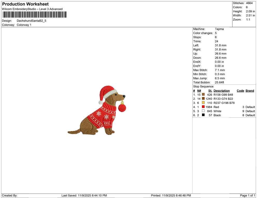 Dachshund Embroidery Designs: Christmas Embroidery Design Santa Hat, Scarf on Dog Machine Embroidery File (Digital Download)
