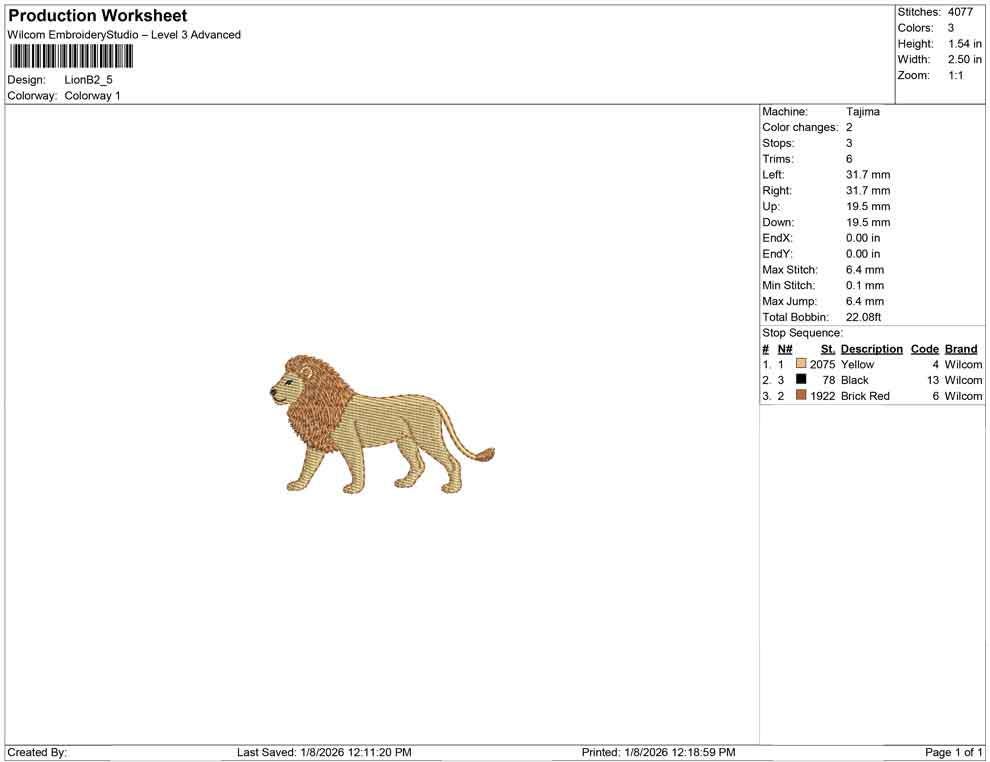 Lion Zoo Animal Embroidery Designs: Lion Safari Embroidery File African Wildlife Embroidery Machine Files For Kids (Digital Download)