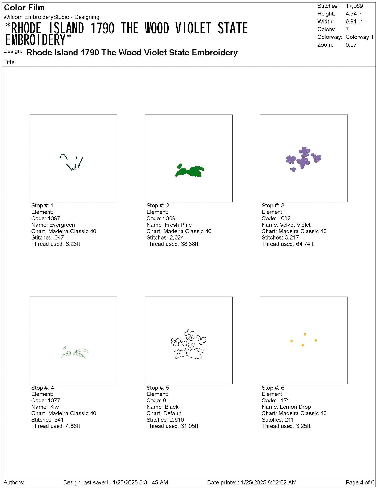 Rhode Island State Machine Embroidery File | 6 Sizes