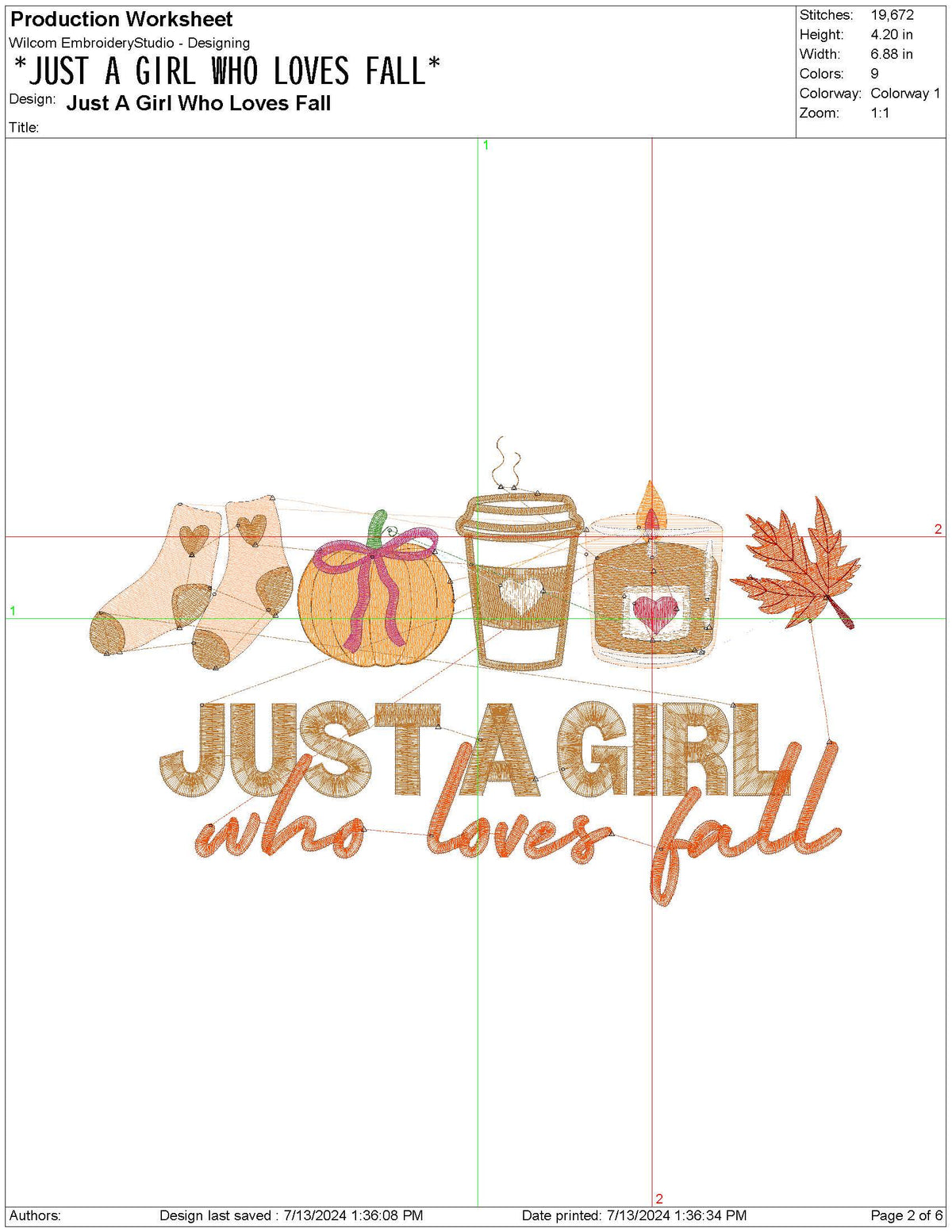 Fall Embroidery Designs: Just A Girl Who Loves Fall Embroidery Machine File Autumn Vibes Embroidery Design Fall Leaves