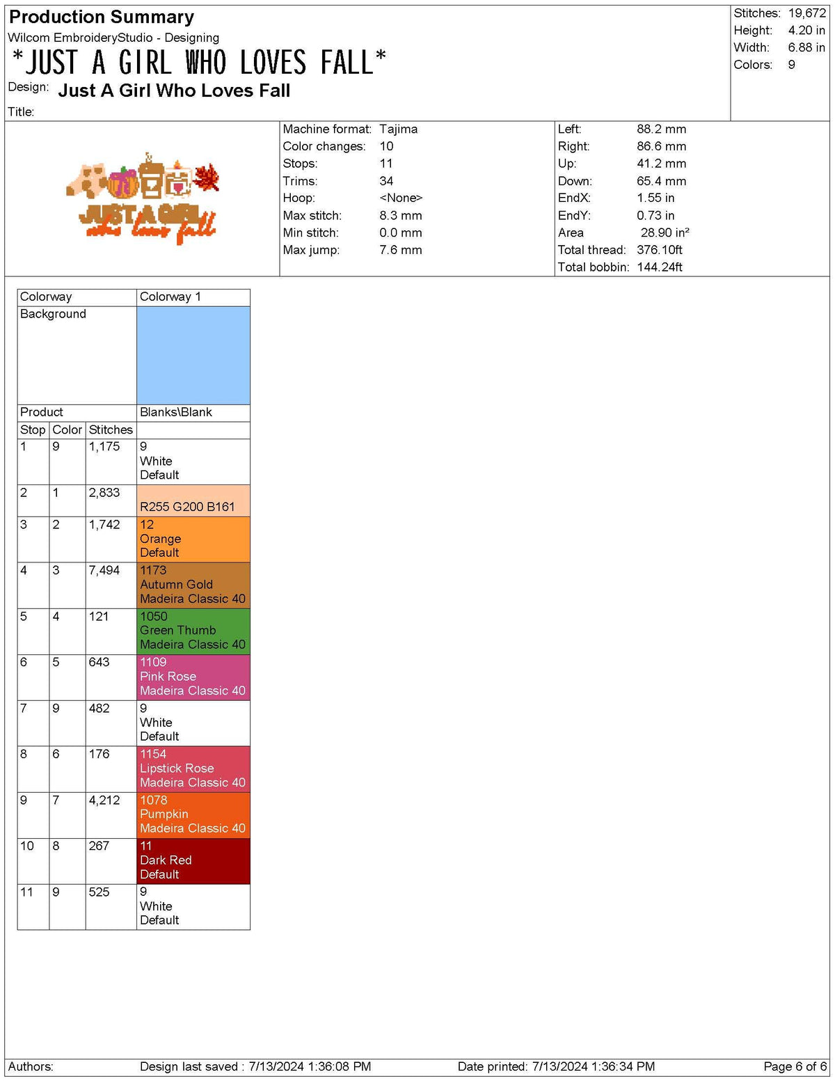 Fall Embroidery Designs: Just A Girl Who Loves Fall Embroidery Machine File Autumn Vibes Embroidery Design Fall Leaves