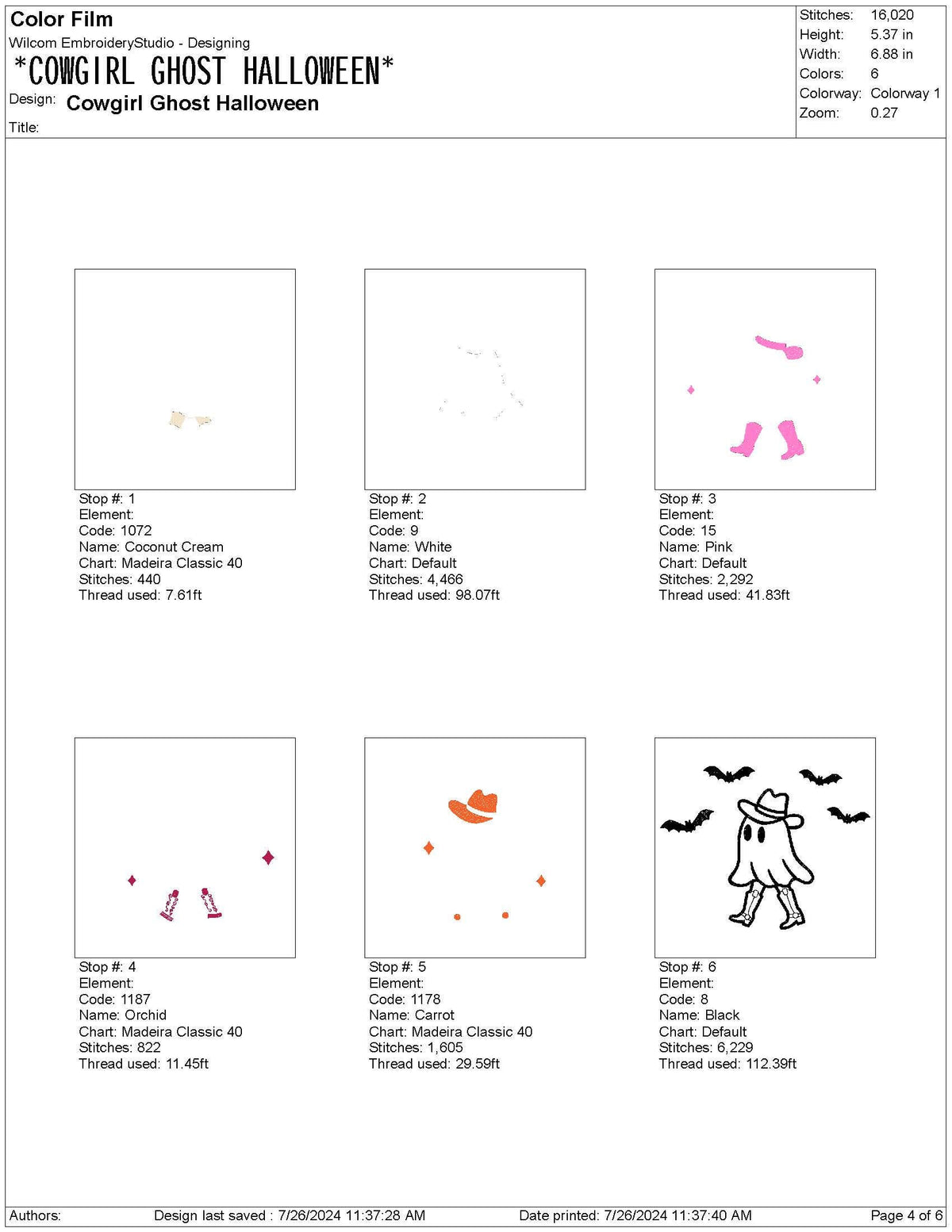 Cowgirl Ghost Embroidery Design: Spooky Halloween Machine File (4 Sizes)
