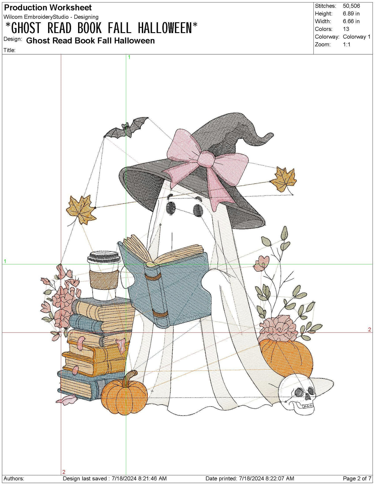 Halloween Book Embroidery Design Halloween Book Lover Machine Embroidery File PES Halloween Ghost DST Cute Embroidery File EXP Halloween Jef