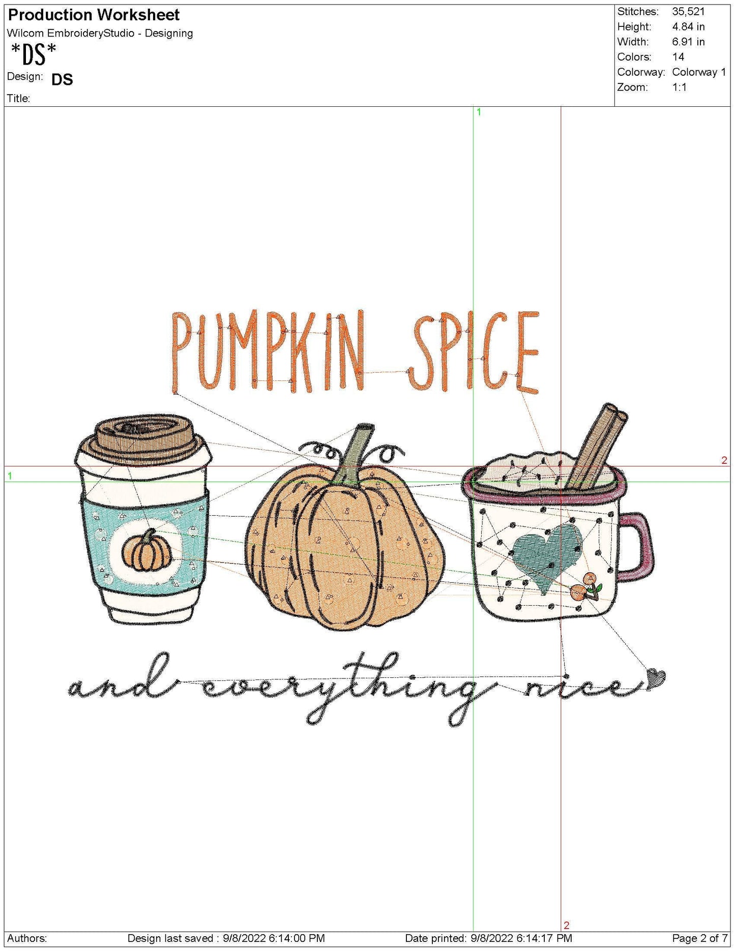 Fall Embroidery Designs: Pumpkin Spice Machine Embroidery File Fall Coffee Lover Embroidery Design (Digital Download)