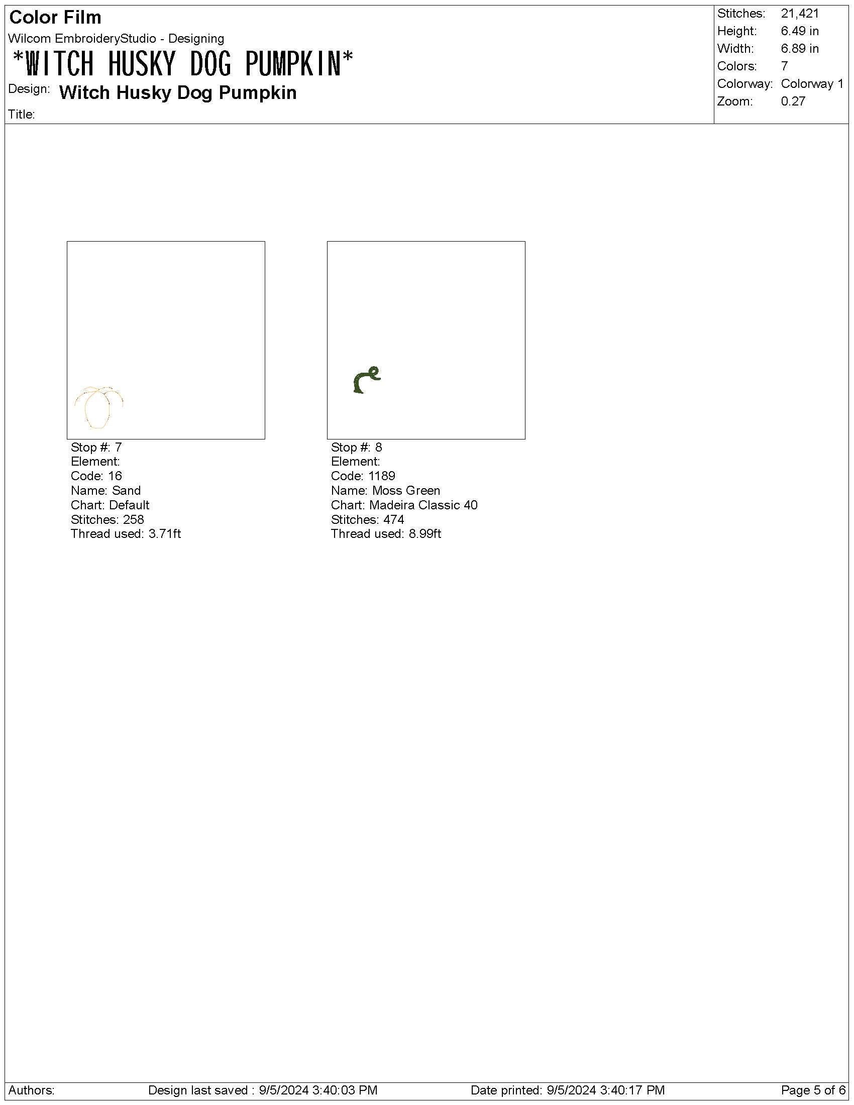 Witch Husky Dog Pumpkin Embroidery Design: Halloween Pet Lover (DST, PES) (Digital Download)