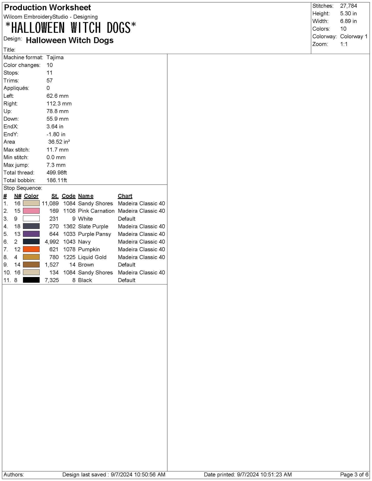 Halloween Witch Dogs Embroidery Design: Machine Embroidery File (PES, DST, EXP and More)