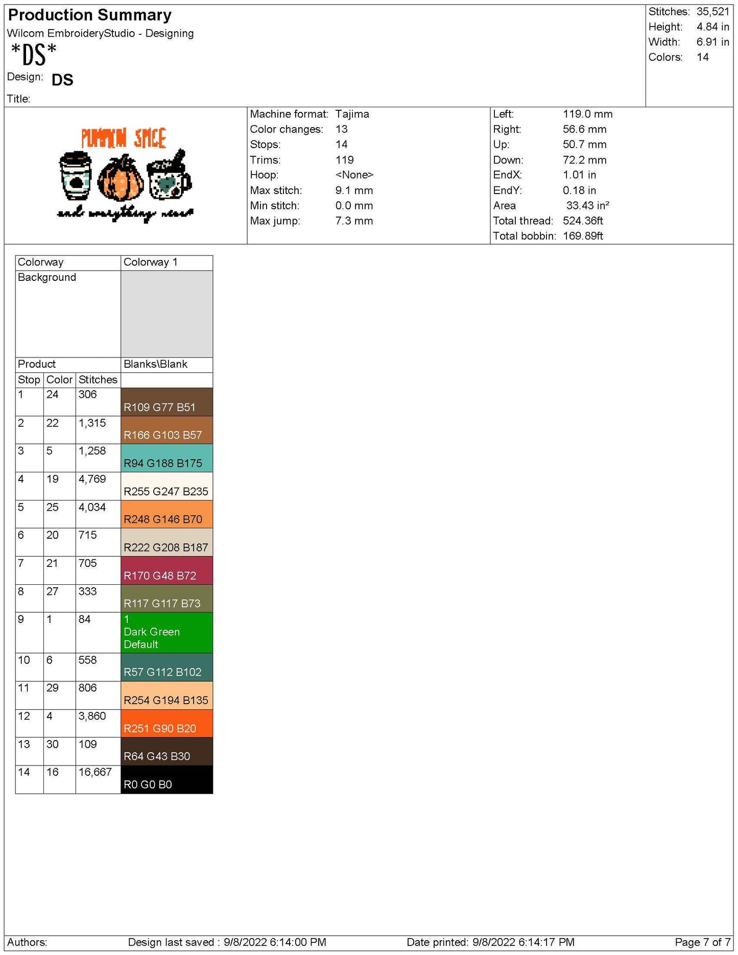 Fall Embroidery Designs: Pumpkin Spice Machine Embroidery File Fall Coffee Lover Embroidery Design (Digital Download)