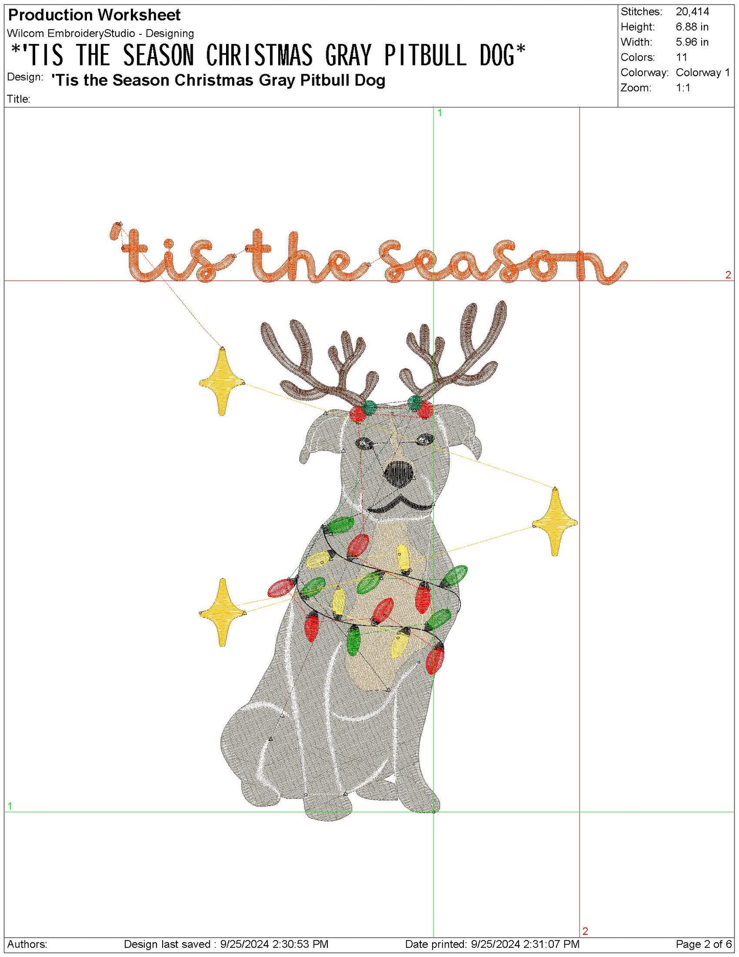 Cute Dog Christmas Tis the Season Gray Pitbull pes dgt dst exp jef xxx Machine Embroidery File, Gift For Her