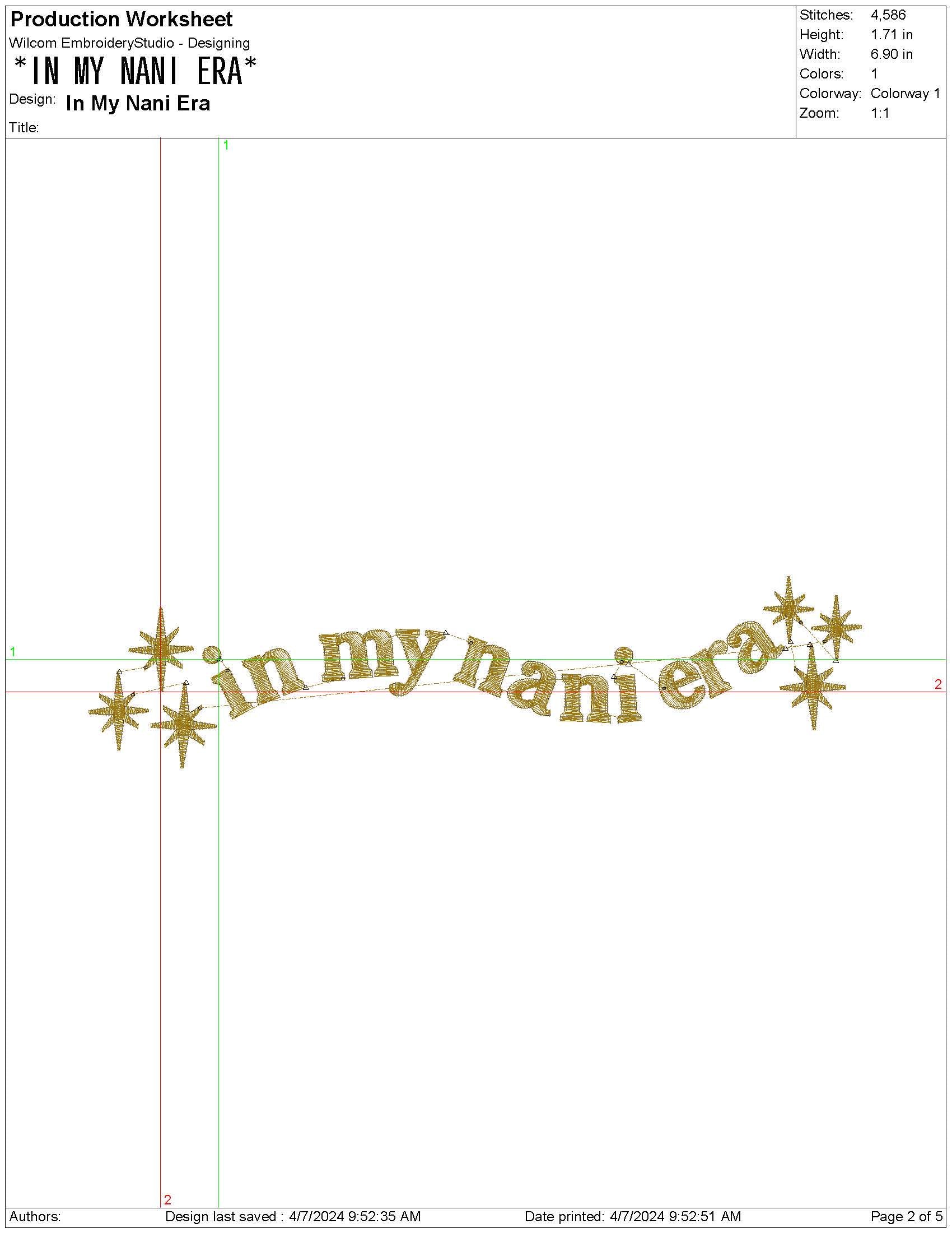 In My Nani Era Embroidery Design: Grandmother Gift (PES, DST) (Digital Download)