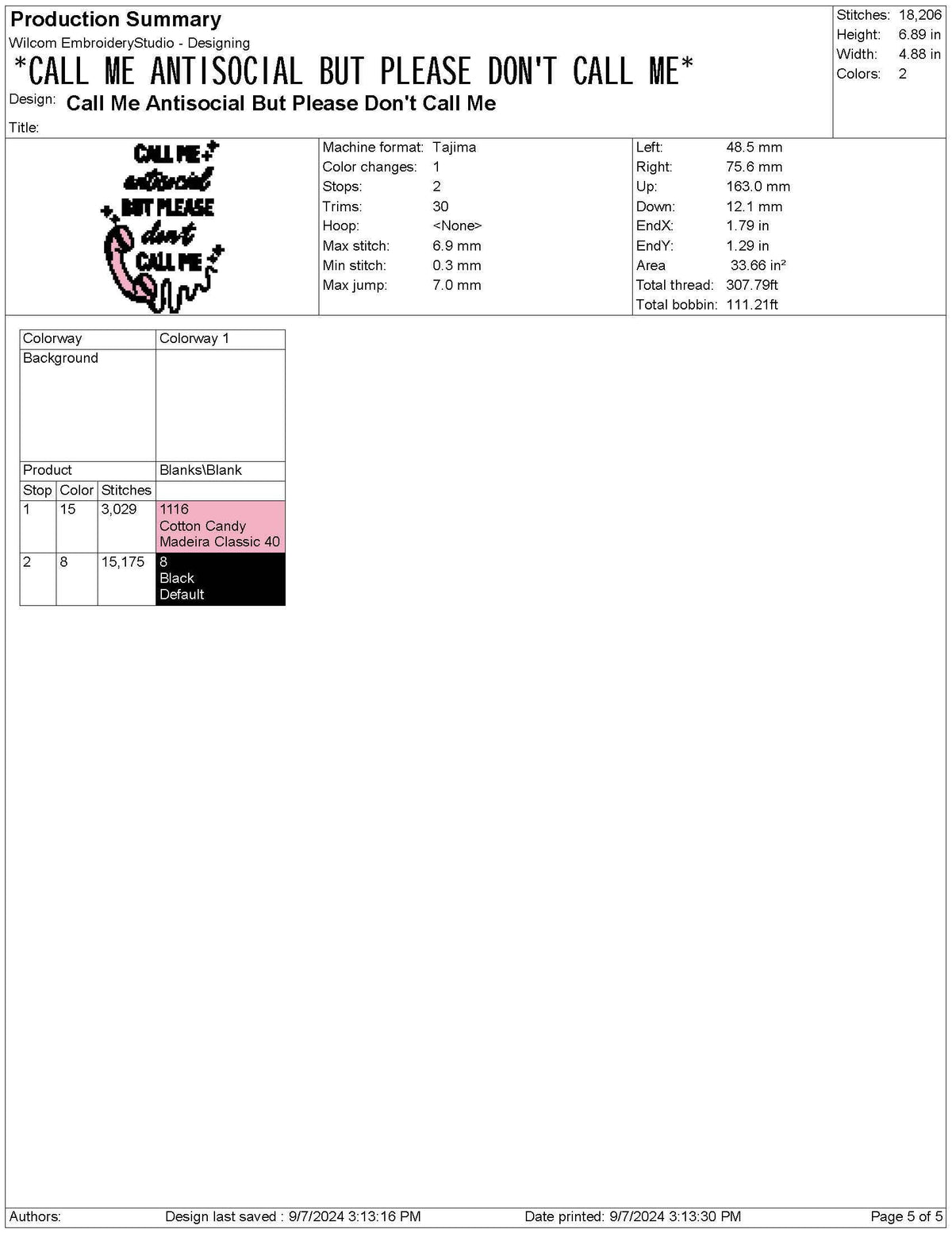 Funny Embroidery Designs: Ironic Script Machine Embroidery File Antisocial Embroidery Design