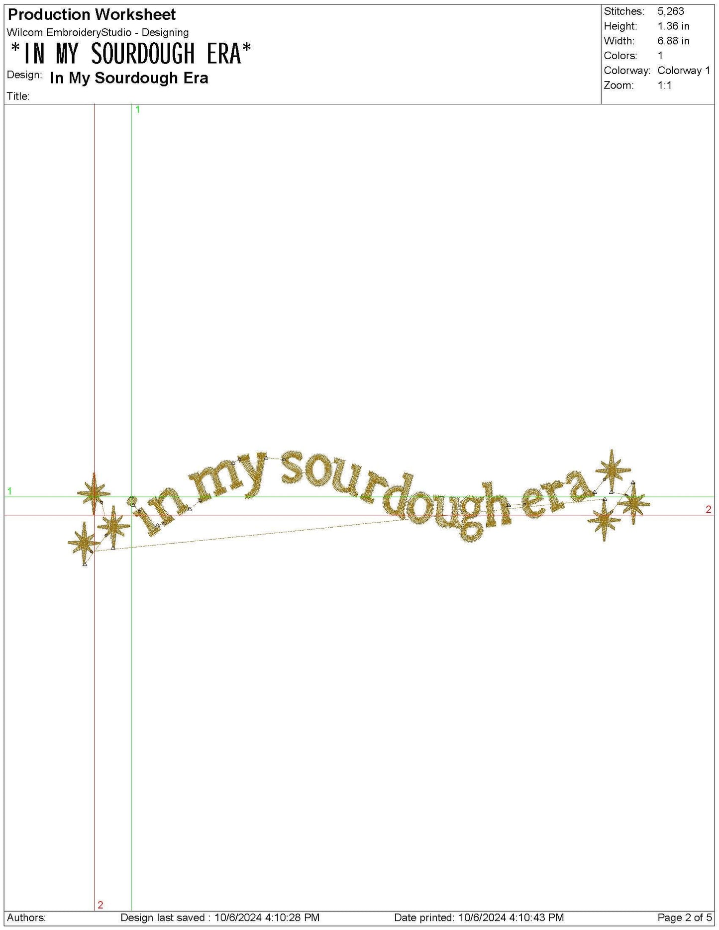 In My Sourdough Era dgt dst exp hus inf jef pes xxx Machine Embroidery File,  Single Color | 6 Size