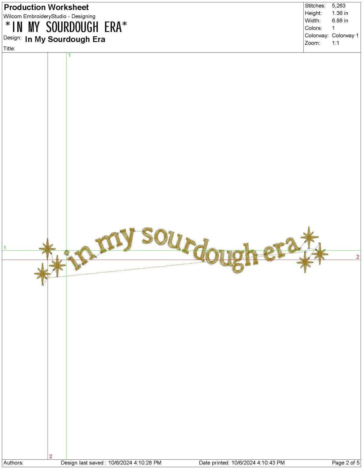 In My Sourdough Era Embroidery Design PES Sourdough Machine Embroidery File Baking Sourdough Bread Embroidery File For Mom Who like Cooking