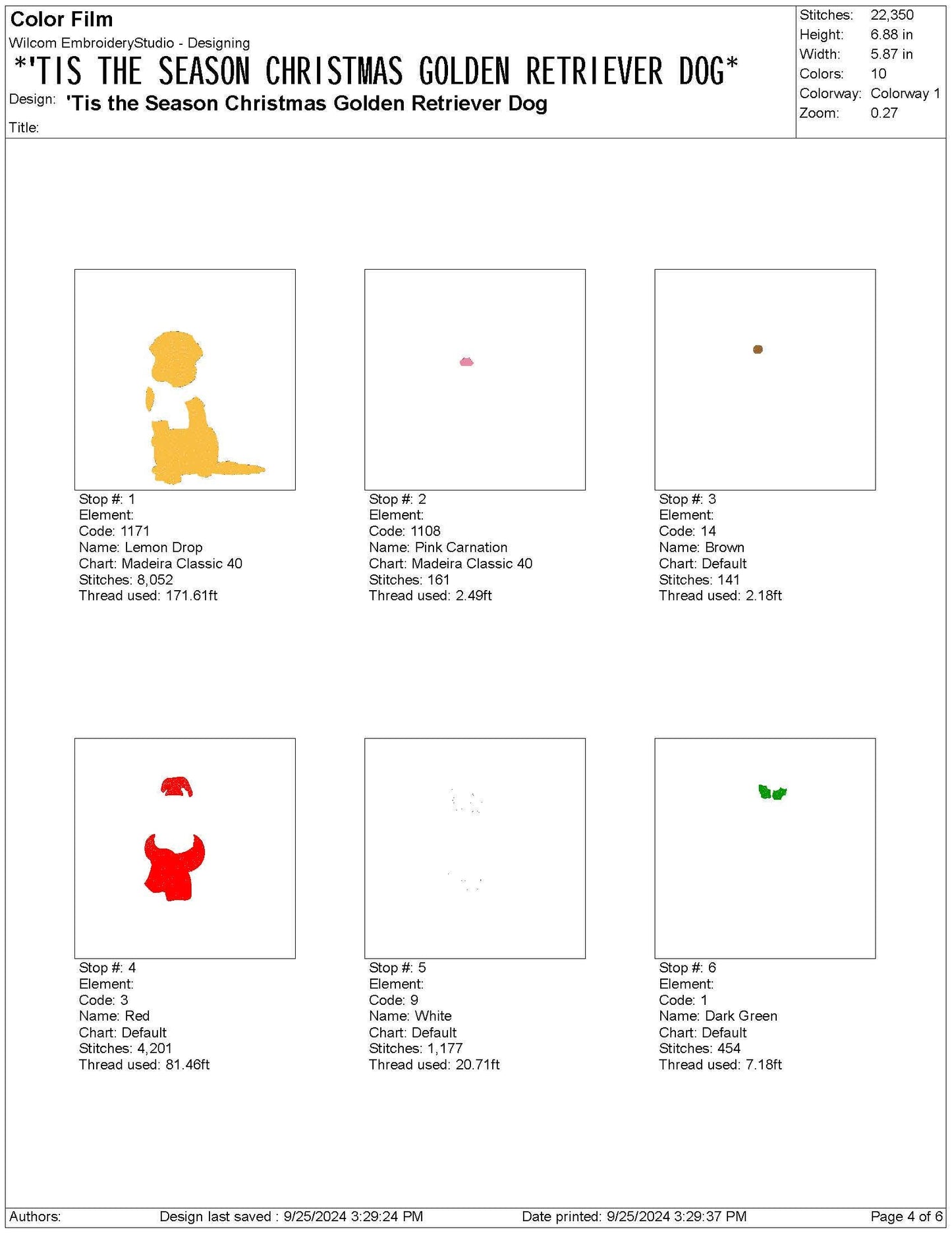 Christmas Golden Retriever Embroidery Design - Festive Holiday Dog Digital File Pattern Gift for Pet Lovers