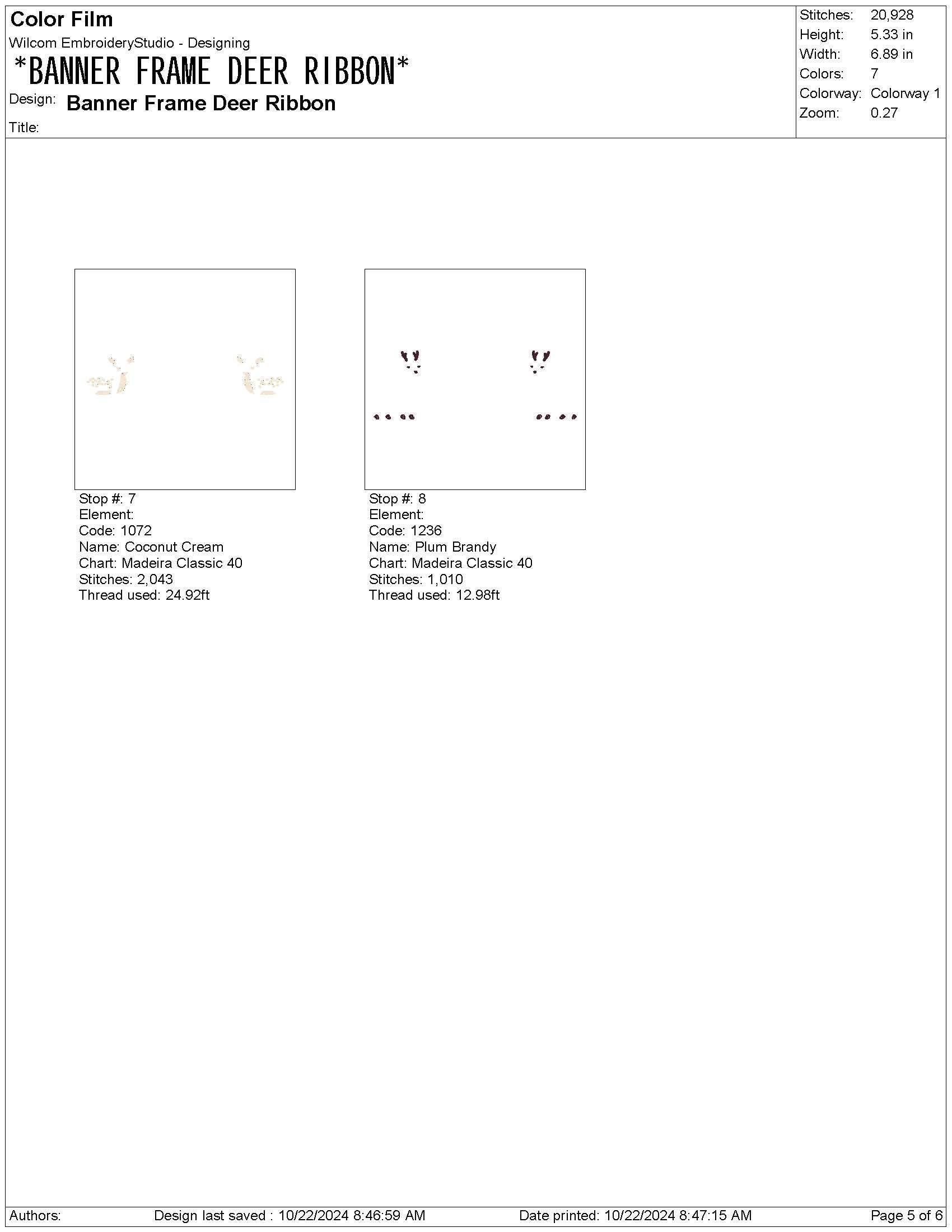 Deer Crest Frame Embroidery Designs: Baby Name Banner Frame Machine Embroidery File Rustic Newborn Nursery Frame Files