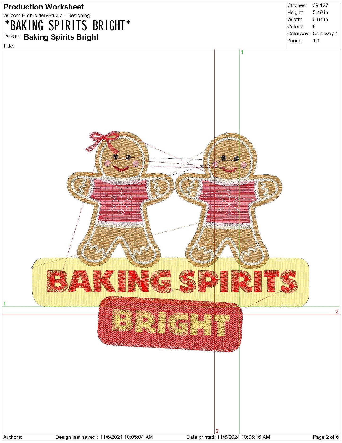 Christmas Embroidery Designs: Cookie Baking Embroidery Machine Files Baking Spirits Bright Embroidery Design (Digital Download)