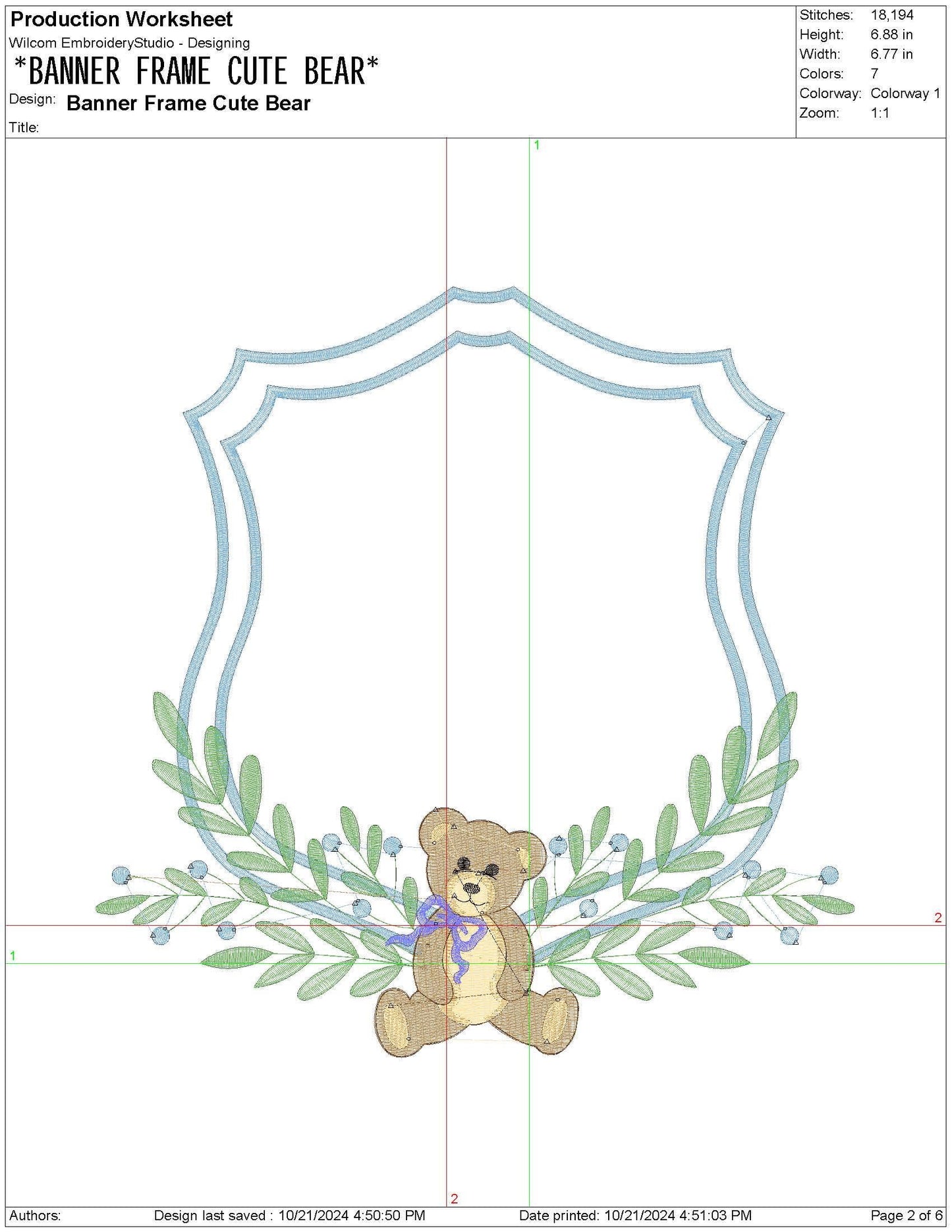 Bear Wreath Crest For Newborn Banner Frame