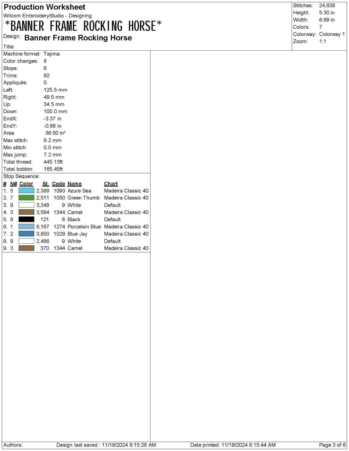 Rocking Horse Crest Embroidery Design: Floral Banner Frame Machine Embroidery File Baby Door Hanger Embroidery File (Digital Download)