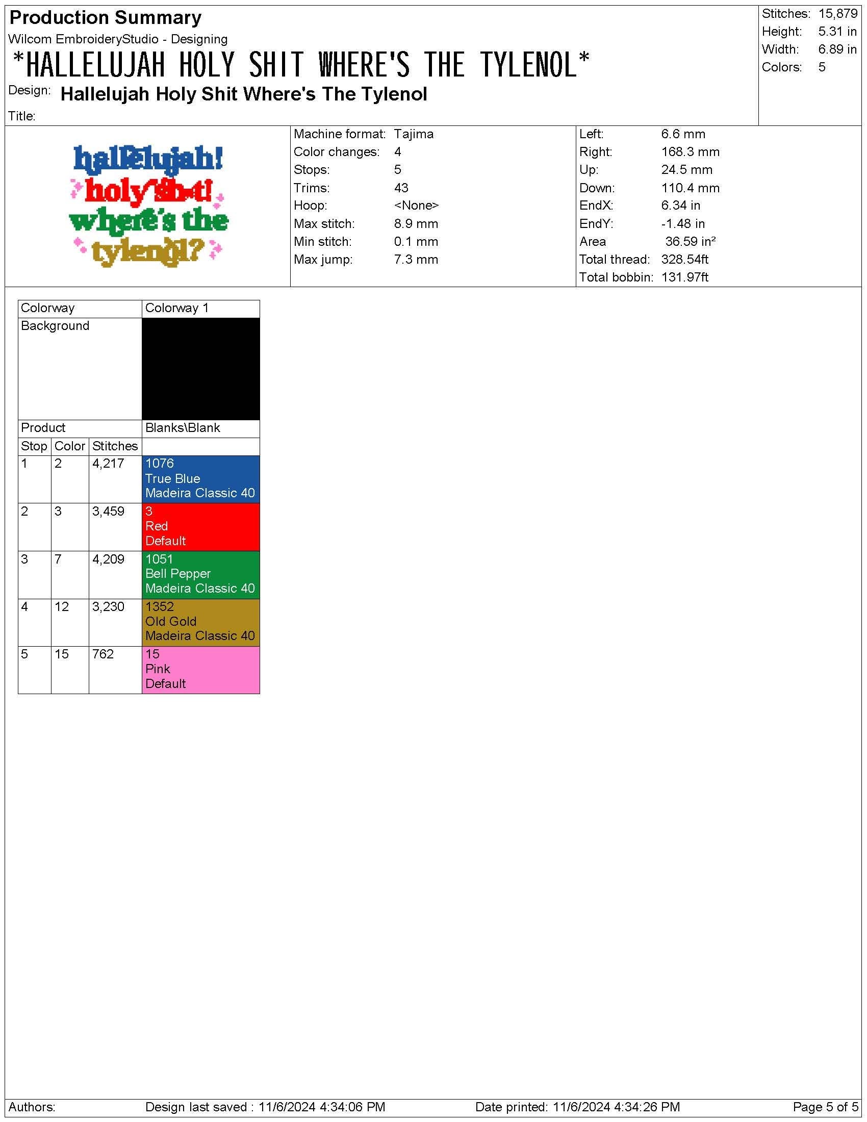 Funny Christmas Embroidery Designs: Christmas Vacation Embroidery Machine Files Hallelujah Where's The Tylenol Embroidery Files