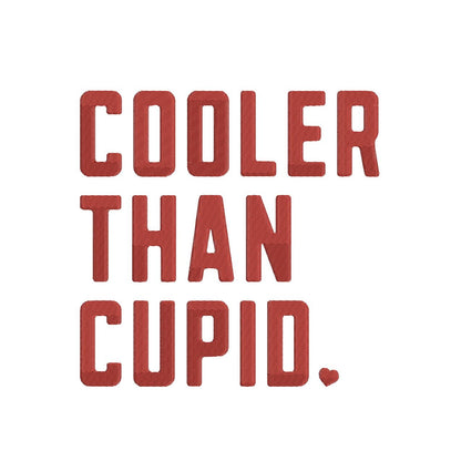 Valentine's Day Embroidery Designs: Cool Cupid Machine Embroidery Files Valentine's Day Script Text Embroidery Design (Digital Download)