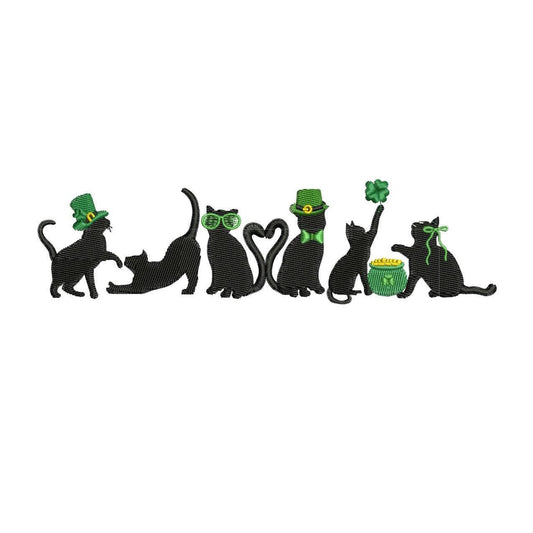 Saint Patrick's Day Cat Silhouette