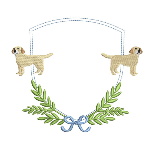 Labrador Dog Frame For Banner Crest