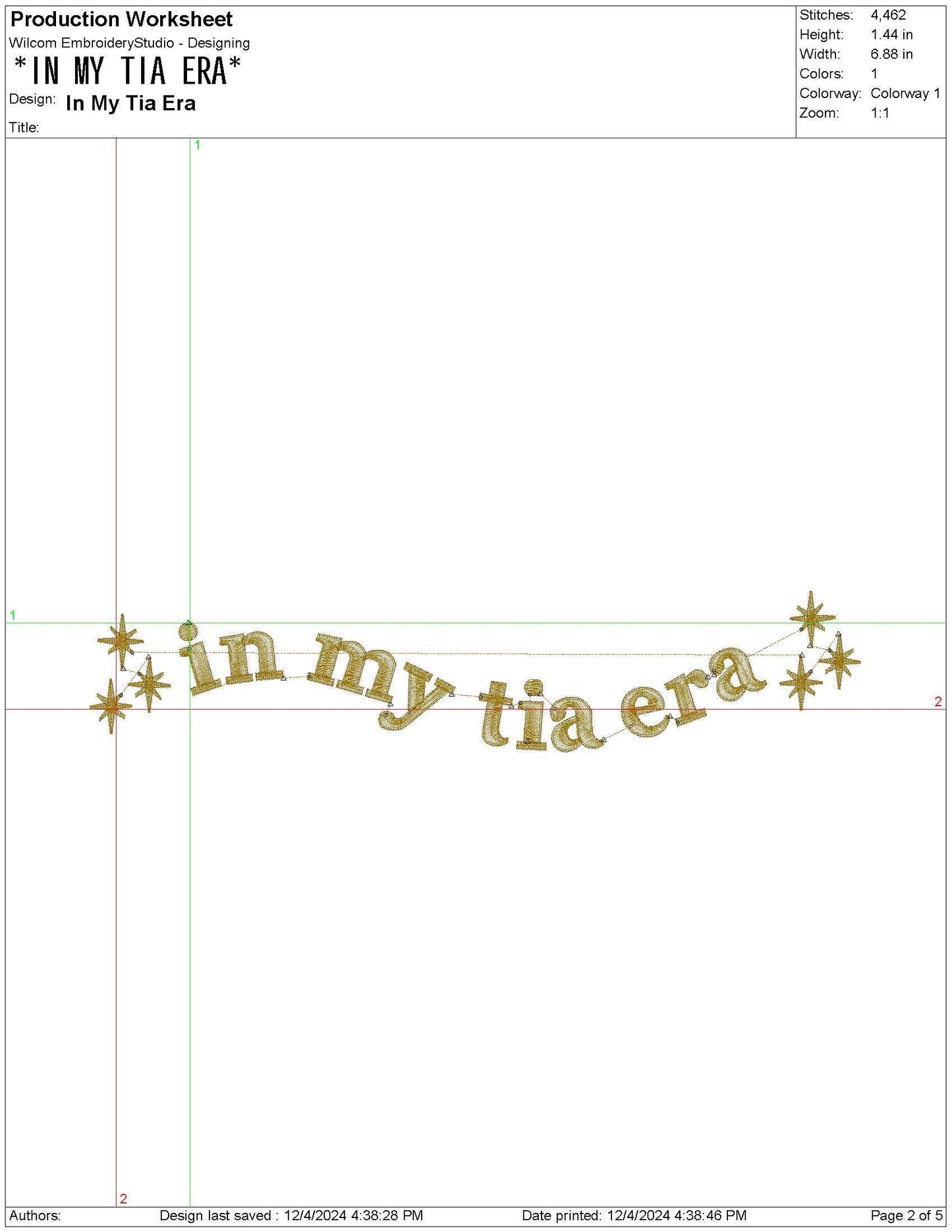 In My Tia Era Embroidery Design: Aunt Gift (Digital Download)