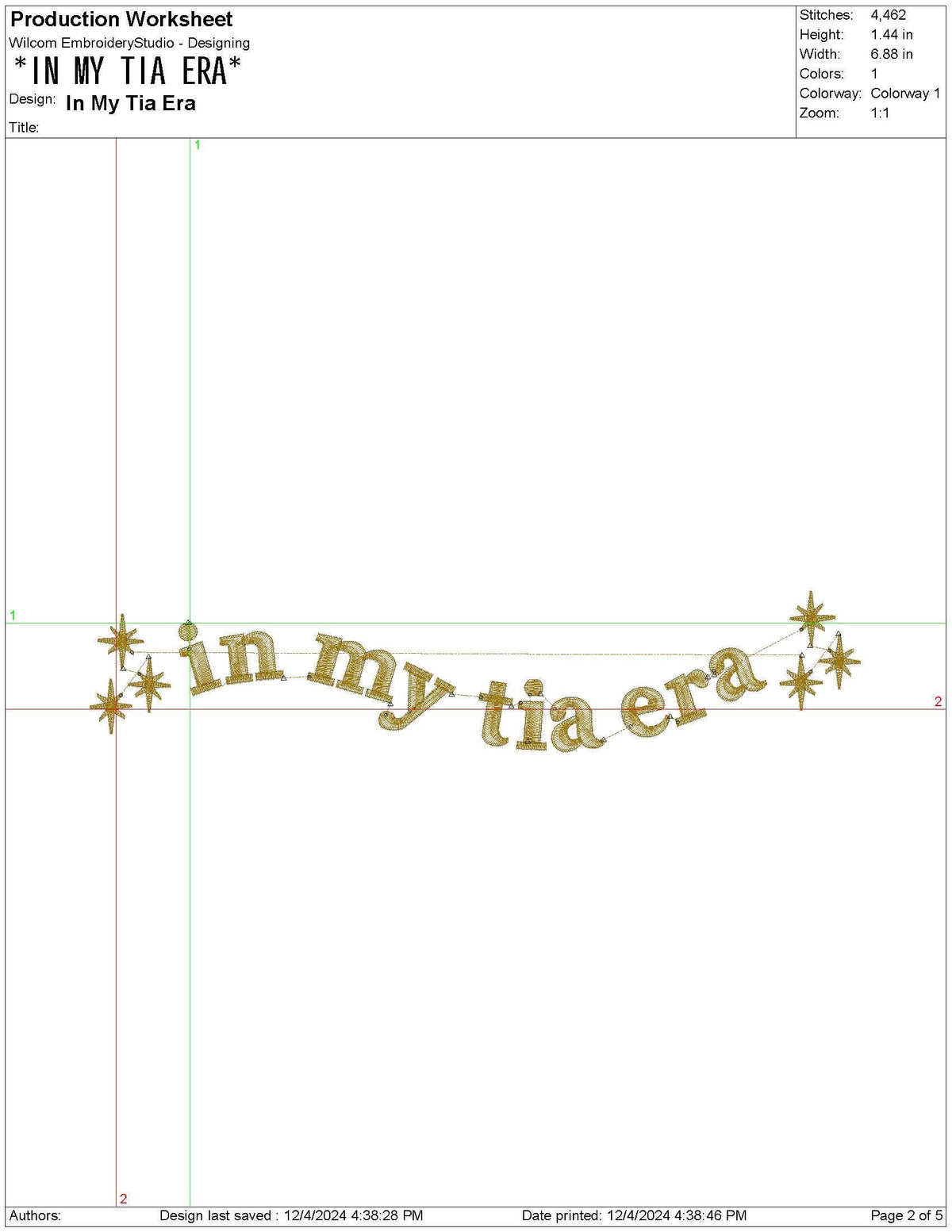 In My Tia Era Embroidery Design: Aunt Gift (Digital Download)