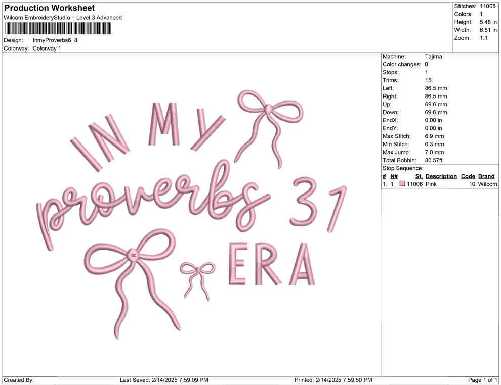 Proverbs 31 Embroidery Design: Christian Gift (Digital Download)