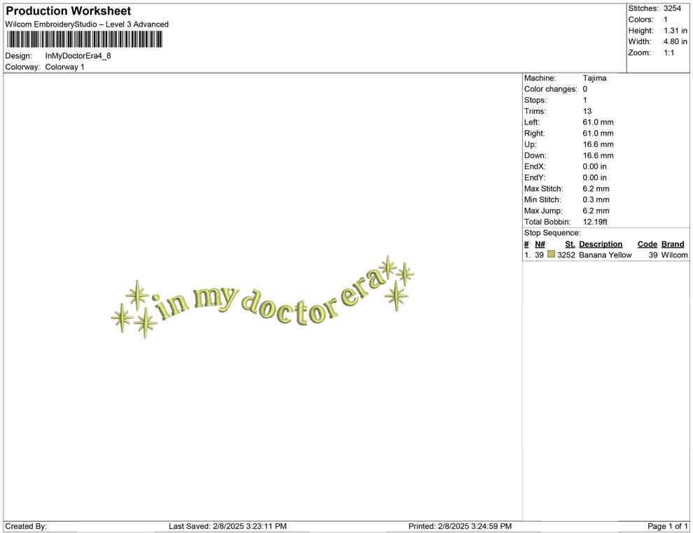 Doctor Embroidery Design For Physician Machine Embroidery File For New Doctor Design Residency Graduate Embroidery PES Dr. Embroidery DST