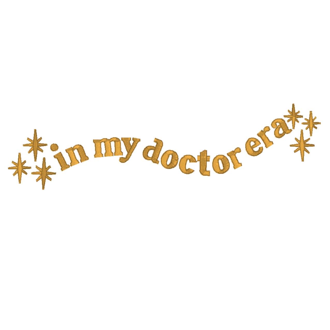 Doctor Embroidery Design For Physician Machine Embroidery File For New Doctor Design Residency Graduate Embroidery PES Dr. Embroidery DST