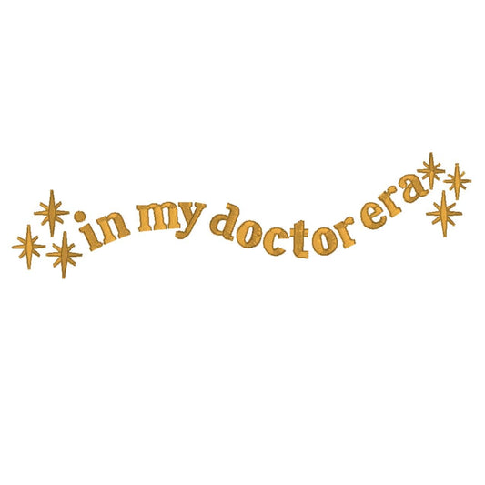 Doctor Embroidery Design For Physician Machine Embroidery File For New Doctor Design Residency Graduate Embroidery PES Dr. Embroidery DST