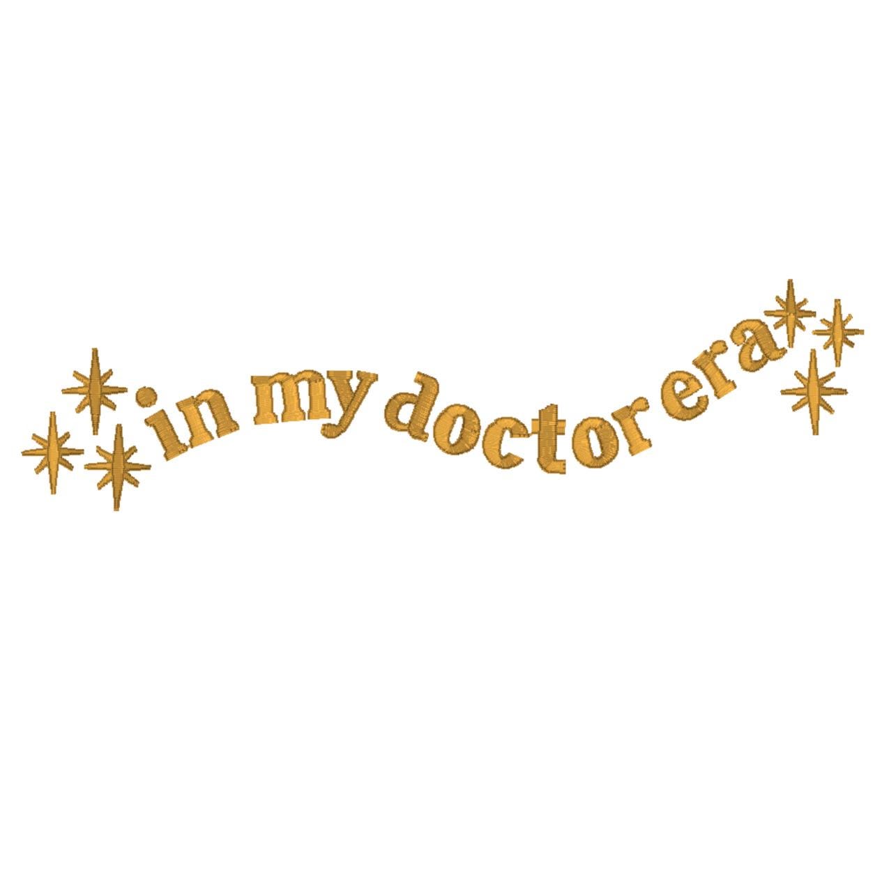 Doctor Embroidery Design For Physician Machine Embroidery File For New Doctor Design Residency Graduate Embroidery PES Dr. Embroidery DST