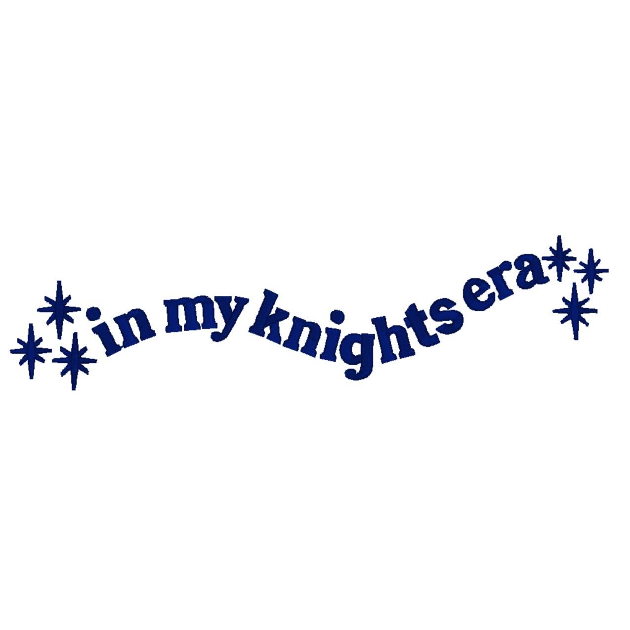 In My Knights Era Embroidery Design: Retro Sports File (Digital Download)